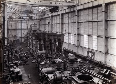 Yard no. 647, Baikal. Assemblage des moteurs principaux du ferry brise-glace Baikal dans l